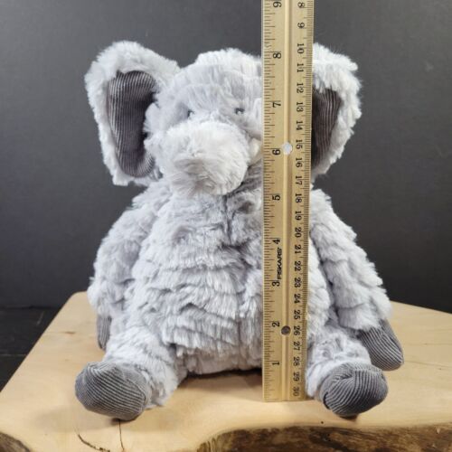 First Impressions Elephant Plush Macy's Stuffed Animal Gray Baby Soft Corduroy - Picture 2 of 12