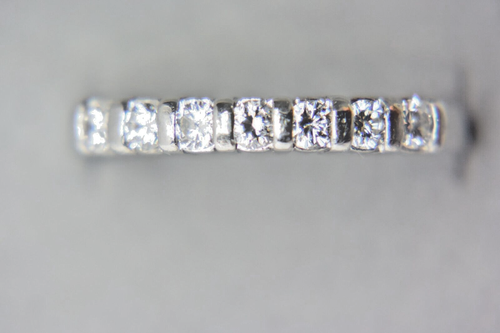 Platinum and 7 Diamond Band/Ring