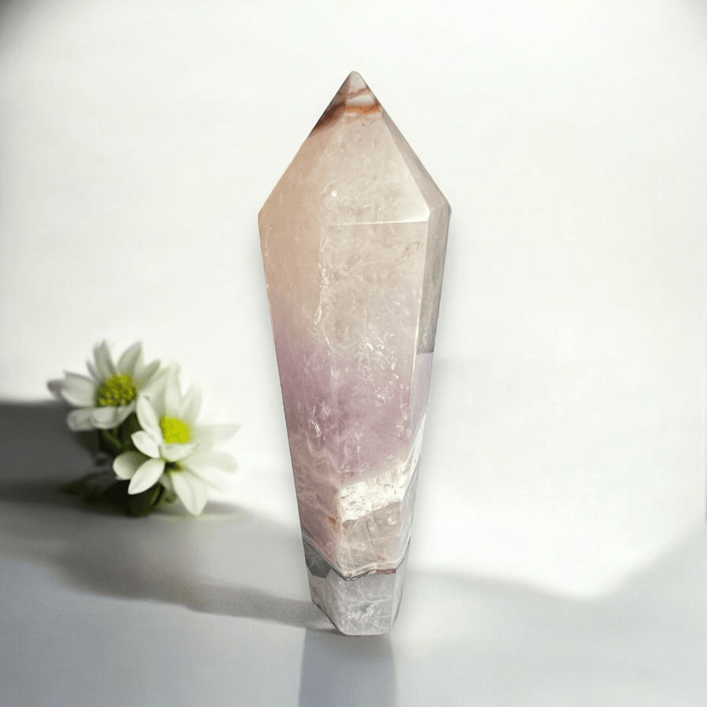 Amethyst Crazy Lace Crystal Wand (#10)