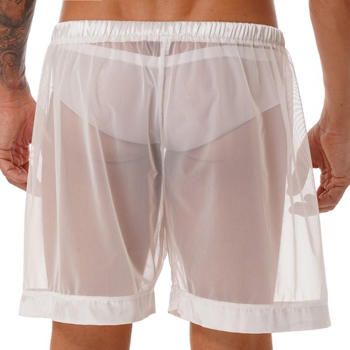 Herren Trunks Dessous Shorts glatt Unterwäsche durchsichtig Unterhosen sexy Boxer - Bild 23 von 56