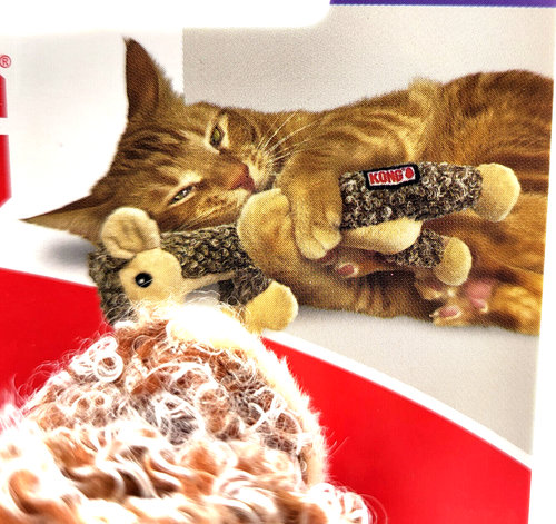 Kong Luvs Mouse Soft Crackling Interactive Catnip Cat Toy 7" - 第 8/11 張圖片