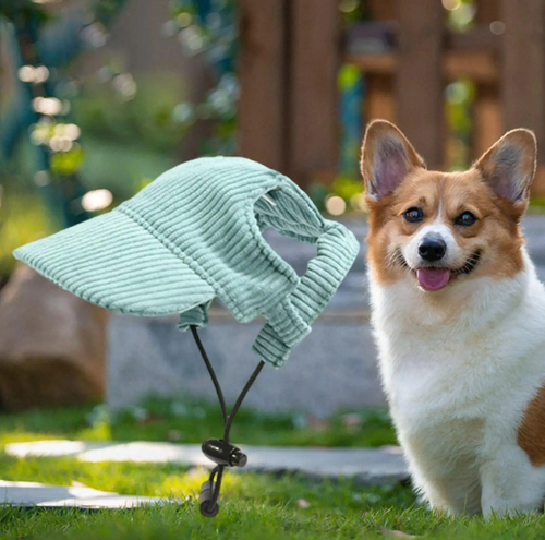 Gorra de béisbol para perros, sombrero ajustable para el sol para perros con orificios para orejas, sombrero visera de playa de verano - Imagen 8 de 12