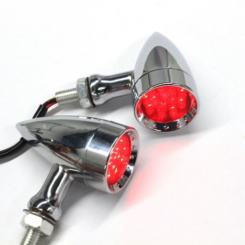 Turn Signals Indicators Lights Lamp Chrome Fits for Harley Dyna Glide 2018-2019 - Picture 9 of 15