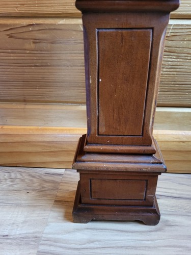 Vintage Wooden Wind Up 17" Desk Mantel Clock - Works - 第 4/10 張圖片