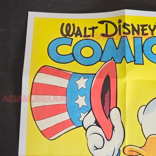 1944 WW2 USA AMERICA BUY WAR BONDS DONALD DUCK WIN PROPAGANDA POSTER J120 - Picture 8 of 9