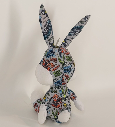 Looney Tunes Plush Sticker Bomb Bugs Bunny Stuffed Animal Figure 10" - Imagen 6 de 15