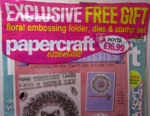 Papercraft Essentials Magazine Issue 146 New In Open Pkg With Stamps, Dies - Picture 2 of 4