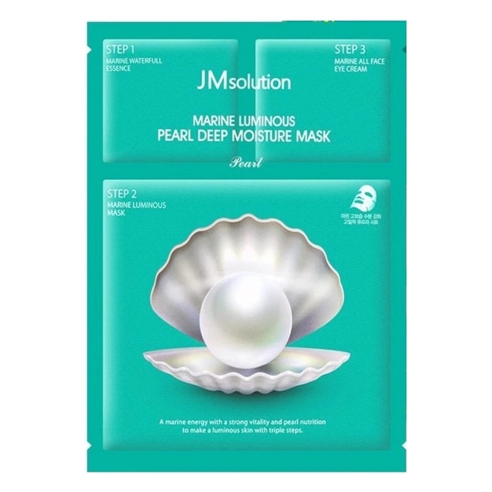 JMsolution Marine Pearl Deep Moisture Mask  10pc + free gift /K-beauty - Image 3 of 3