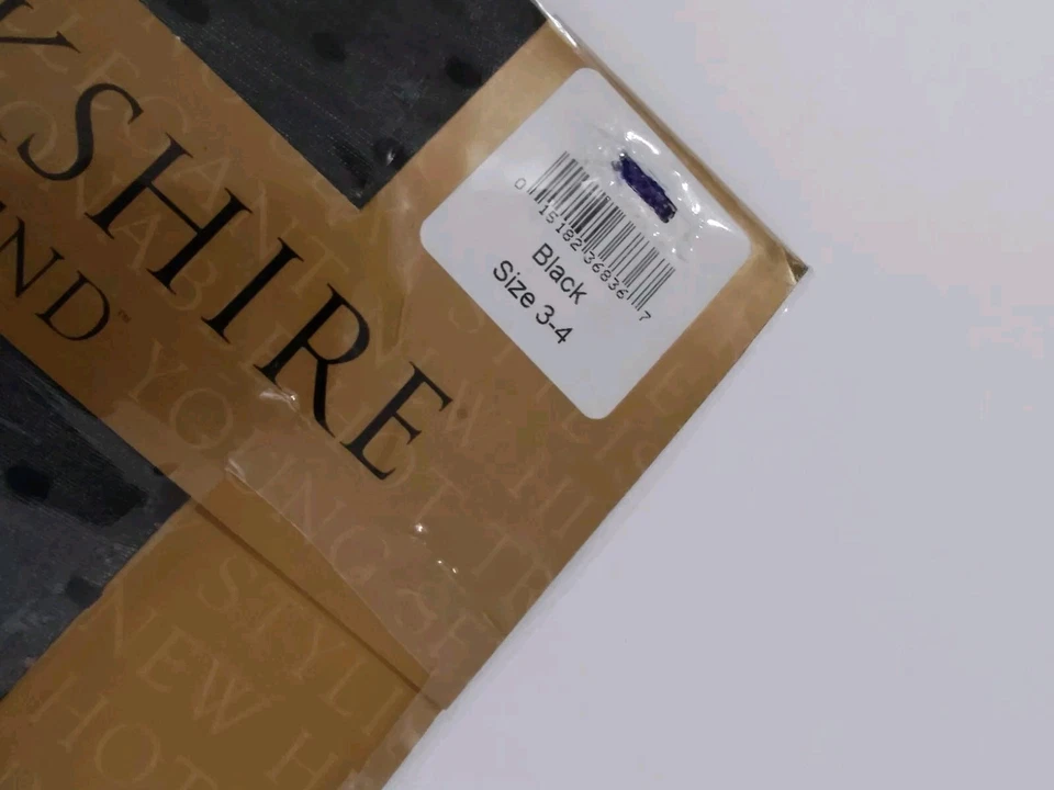 Колготки винтажные Berkshire Black Dot размер 3-4 сделано в США - Изображение 2 из 4
