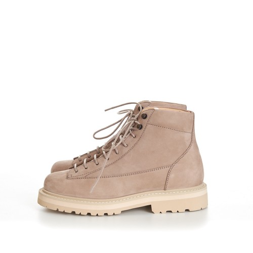 BRUNELLO CUCINELLI 1395$ Beige Nubuk Urban Outdoor Stiefel mit Cordeinsatz - Bild 4 von 11