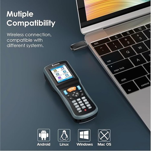 Eyoyo 2.2in 2D Inventory Data Collector QR 1D Wireless Handheld Barcode Scanner - Picture 15 of 30