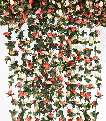 PONKING 8 Pcs 66FT Flower Garland, Artificial Rose  Assorted Colors , Sizes  - Picture 68 of 139