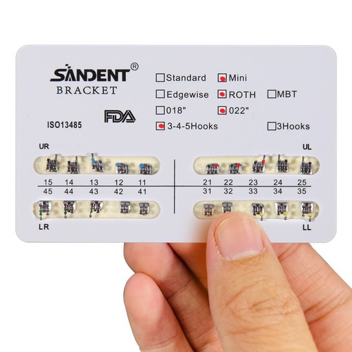 10 Kits AZ Orthodontic Metal Mini Roth 022 Hooks 3 4 5 Brackets Braces SK CE&FDA - Picture 11 of 15