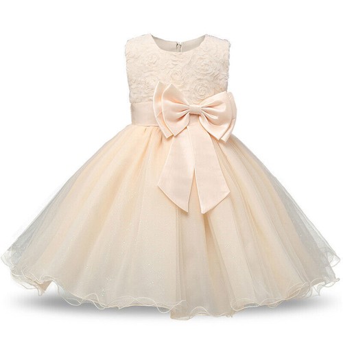 Princess Flower Girls Dress Summer Tutu Wedding Birthday Party Kids Dresses - Picture 8 of 18