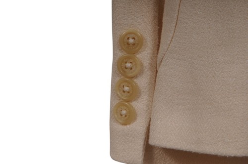 Lauren Ralph Lauren Womens Blazer Size US 10 Large Cream Silk Linen Jacket - Picture 6 of 11