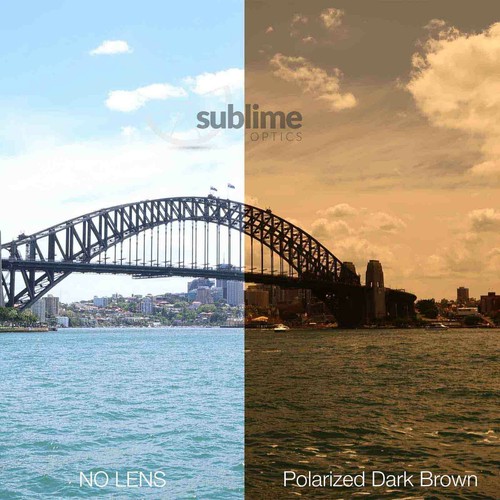 POLARIZED Dark Brown Replacement Lenses For Oakley Jupiter Squared ~ Bronze - Picture 5 of 5