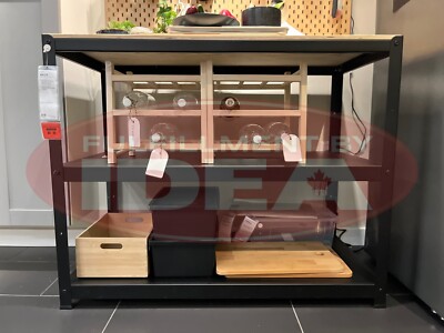 IKEA BROR テーブル BROR work bench black/pine plywood - IKEA
