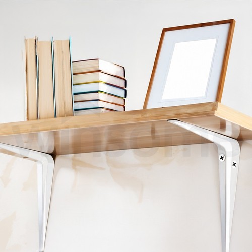 Metall Regalwinkel weiß Stütze London Mount Style starker Stahl Fix alle Größen - Bild 8 von 16