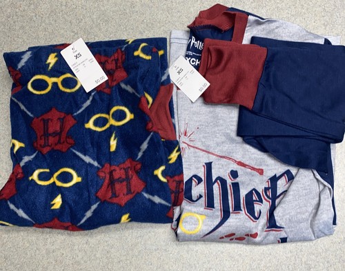 Neu Damen Harry Potter "Mischief Managed" Fleece Unterteil Pyjama Set Navy Gr. XS - Bild 4 von 4