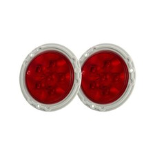 2pcs Red Universal Brake Rear Lamp Led Tail Lights Fit For Freightliner 2018-up
