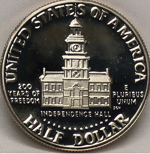 1776-1976-S Kennedy Half Dollar GEM Clad Proof Brilliant Coin - Picture 2 of 2