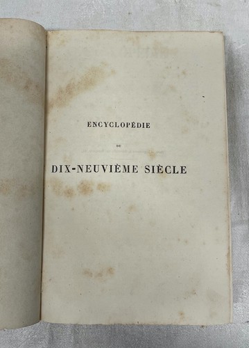 Livre encyclopédie du dix neuvième siècle répertoire universel des sciences des  - Picture 4 of 9