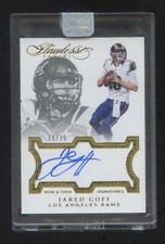 2016 FLAWLESS  Jared Goff RC AUTOGRAPH #ED 15/15 ON CARD AUTO  SEAL LIONS QB HOT