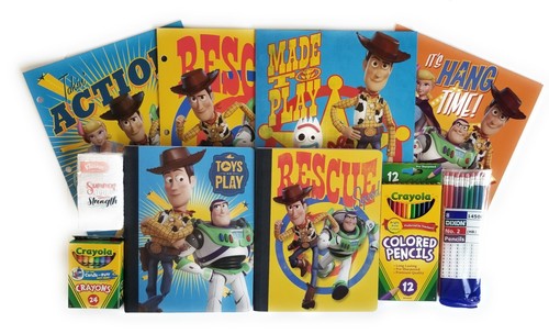 Toy Story Back To School Bundle Folders Notebooks Crayola Woody Buzz Jesse - Picture 1 of 5