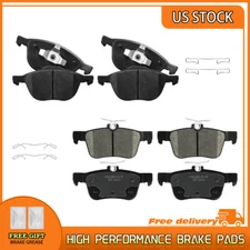 For 2017 2018 2019 Ford Escape Front & Rear Ceramic Brake Pads Kit with Hardware