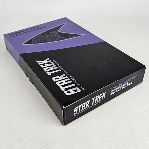 NIB Eaglemoss Collections - Star Trek: Enterprise NX-01 Dedication Plaque, *NEW* - Picture 3 of 6