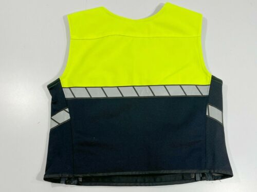 XS REG NAV/HI-VIS BLAUER 8340 COLORBLOCK ARMORSKIN POLO VEST OUTER ARMOR CARRIER - Picture 2 of 7