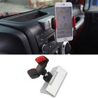 Support téléphone support voiture 360 degrés pour Jeep Wrangler JK JKU 2011-2017