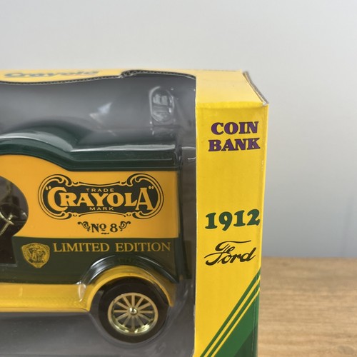 1998 Crayola Gearbox 1912 Ford Model T Delivery Truck #3 Die Cast Coin Bank NIB - Picture 4 of 17