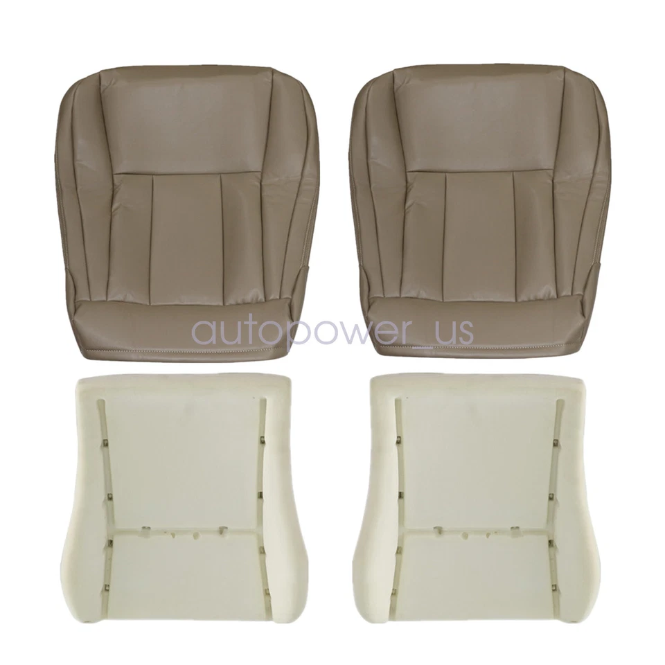 Funda de asiento inferior de cuero delantero y cojín de espuma roble tostado para Toyota 4Runner 96-02 Foto 3 de 4