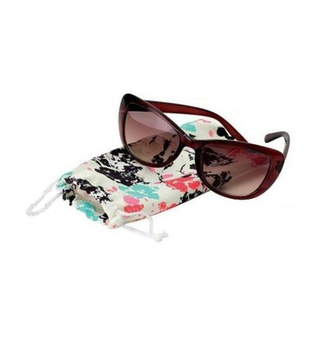 Gafas sol Avon Ladies Darcy ~ bolsa floral ~ ojo gato marrón oscuro ~ filtro UV | eBay