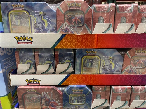 Pokemon TCG: Paldea Legends Tin Bundles Koraidon & Miraidon Ex Trading Card Game