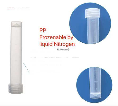 10ml*100pcs CENTRIFUGE TUBES SAMPLE VIAL CLEAR PLASTIC WITH screw CAP frozenabl - 第 1/2 張圖片