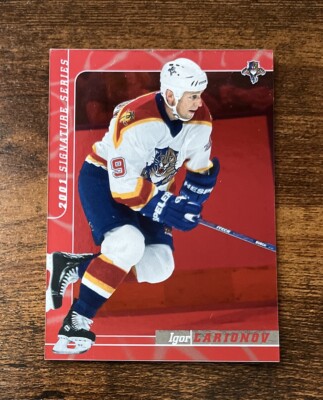 2000-01 In The Game BAP Signature Series Ruby #146 Igor Larionov /200 Panthers