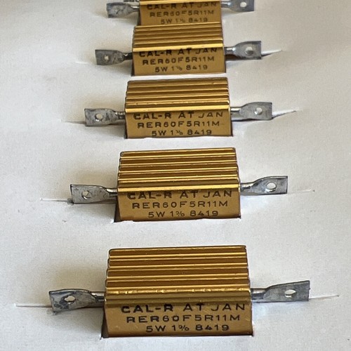 CAL-R RER60F5R11M Precision Resistors 5.11 Ohms 5 Watt 1% New 5 Pack - Picture 6 of 12