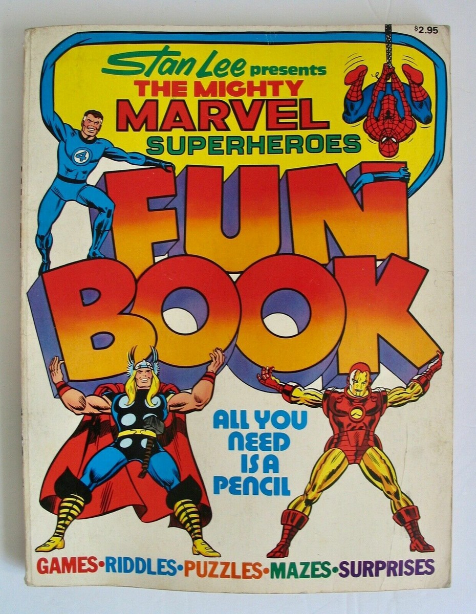 Vintage 1976 The Mighty Marvel Superheroes Fun Book #1 Comic First