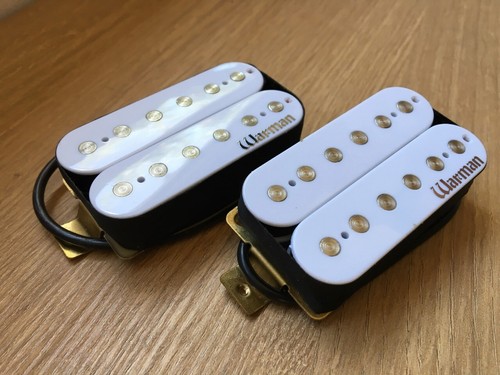 Warman Lil' Hot White Devils. Matched pair of humbucker pickups 13.78k and 7.12k - Picture 3 of 7
