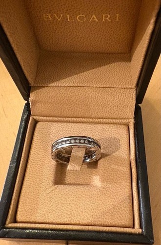 BVLGARI Ring B.zero1 1 band Diamond size 53 18ct White Gold - Picture 3 of 5