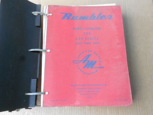 1950-1956 American Motors Rambler Parts Catalog Book in AMC Binder Original Info - Picture 3 of 21