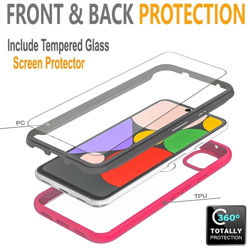 For Motorola One 5G UW Ace Case Phone Cover Ring Stand +Tempered Glass Protector - Picture 33 of 36