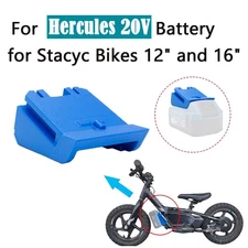 NEW Battery adapter For Hercules 20V Li-ion battery for Stacyc Bikes 12" and 16"