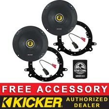 KICKER CSC654 6.5" OEM SPEAKER REPLACEMENT KIT FOR TOYOTA COROLLA 2020-2024