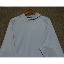 Peter millar pine performance hoodie light blue sky mens size XL golf stretch