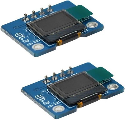 2 Stück 0,42'' 72 * 40 IIC I2C OLED LCD Display Modul 0,42 Zoll 72x40 OLED LCD Bildschirm