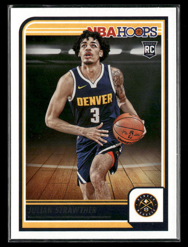 2023-24 Hoops #250 Julian Strawther Denver Pepite Esordiente - Foto 1 di 2