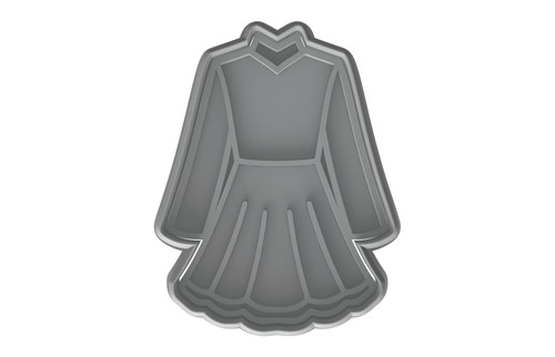 Stylish Irish Dance Dress Cookie Cutter Style 2 - 4x3" Quality Kids Baking Fun - Picture 3 of 6